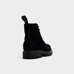 Aldo Doublezero in Black - Combat boot, Lug sole Black
