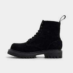 Aldo Doublezero in Black - Combat boot, Lug sole Black