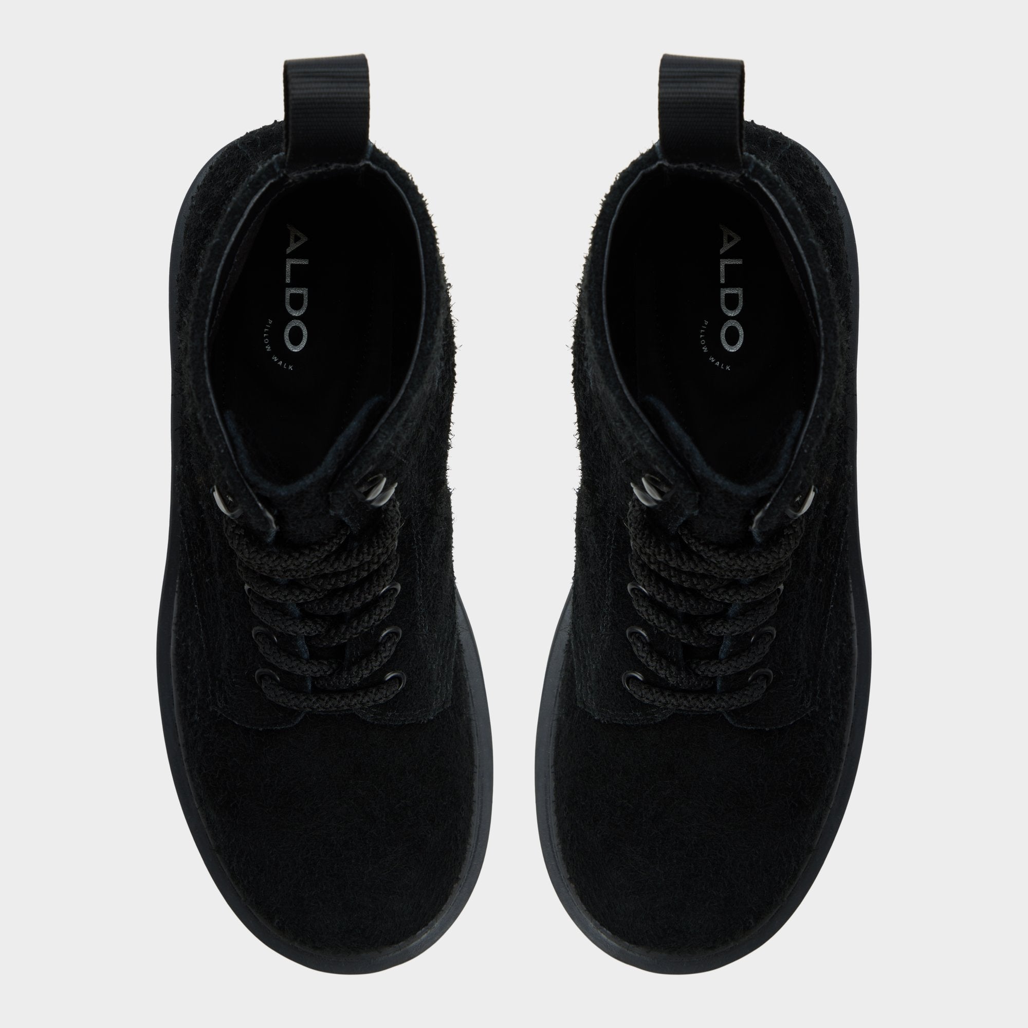Aldo Doublezero in Black - Combat boot, Lug sole Black