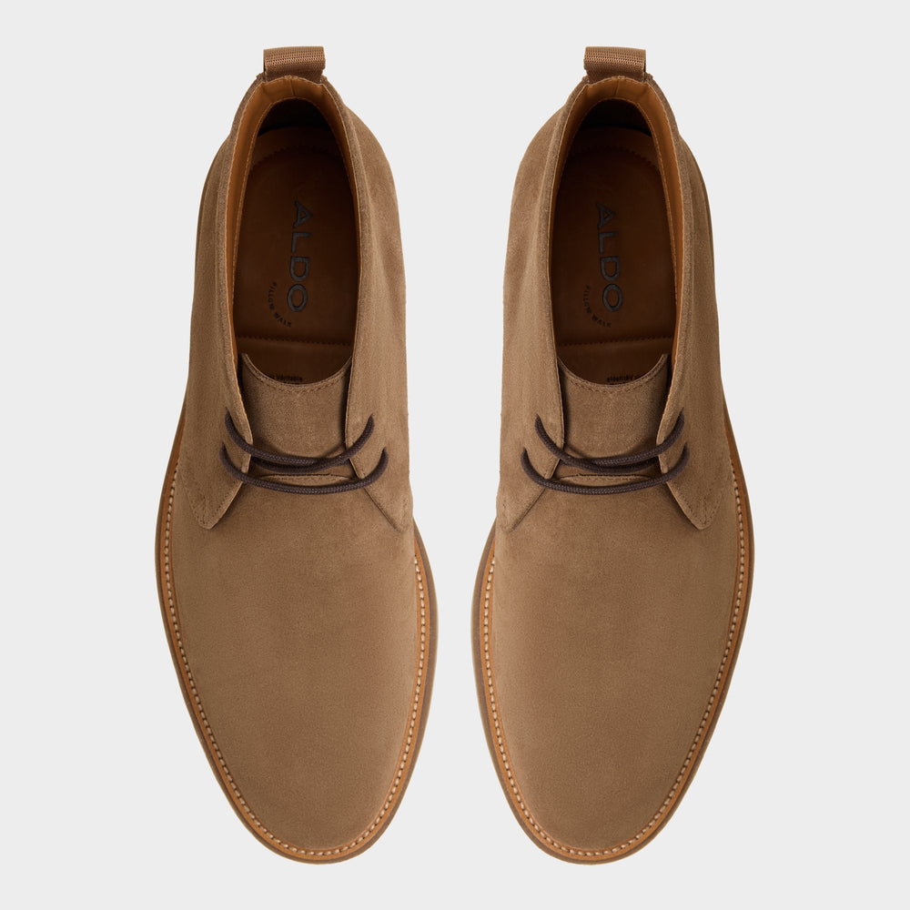 Aldo Jefrey Dark Brown Leather Suede Men's Chukka boots - Chukka boot Dark Brown