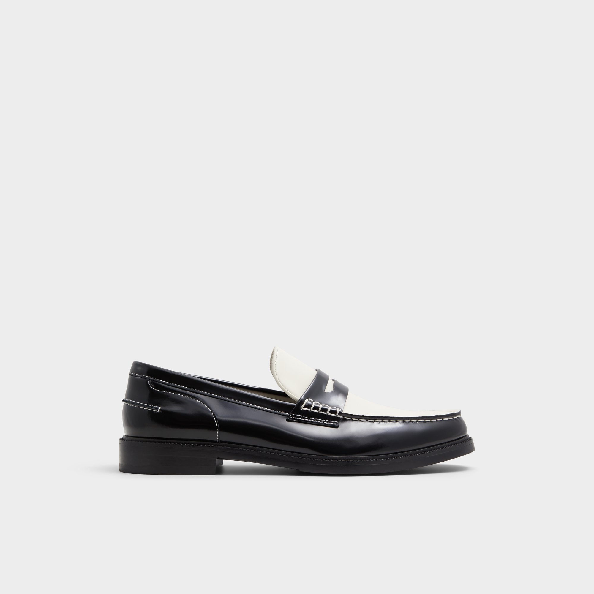 Aldo Kieran Black/White Men's Dress Shoes - Loafer Black/white