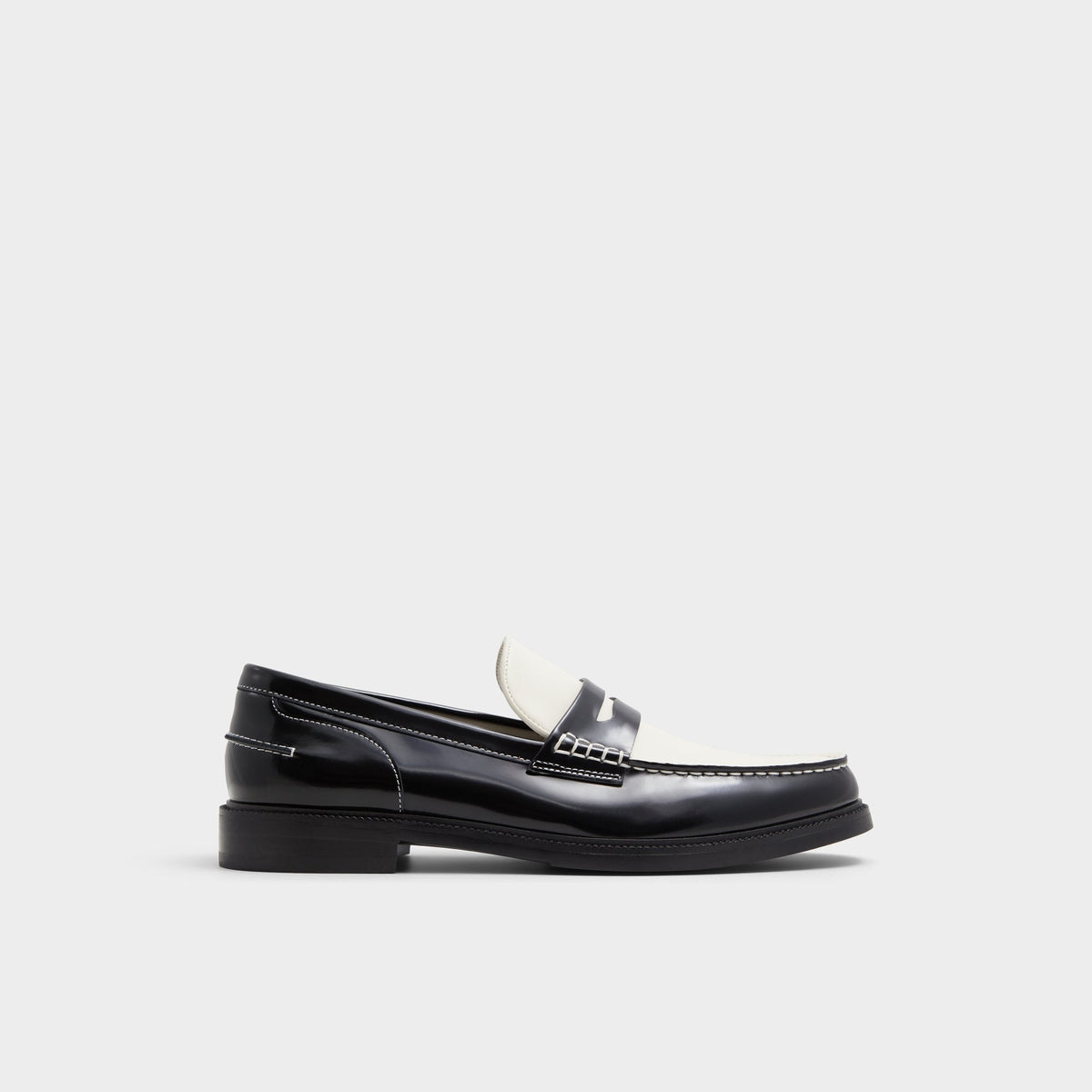 Aldo Kieran Black/White Men's Dress Shoes - Loafer Black/white