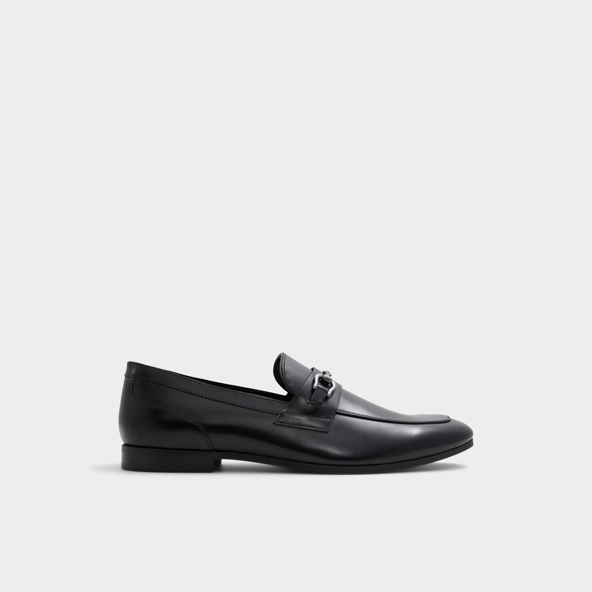 Aldo Marinho Open Black Leather Smooth Men's Dress Shoes - Loafer Open Black