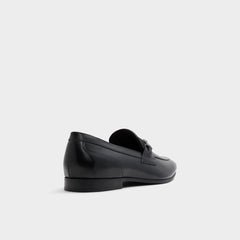 Aldo Marinho Open Black Leather Smooth Men's Dress Shoes - Loafer Open Black
