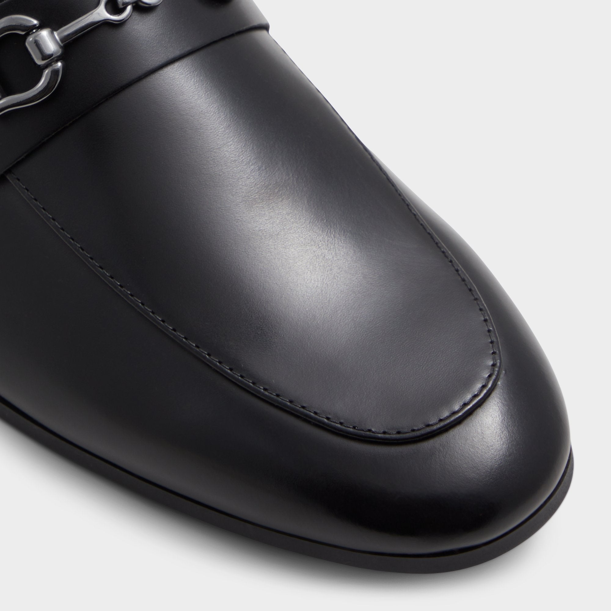 Aldo Marinho Open Black Leather Smooth Men's Dress Shoes - Loafer Open Black