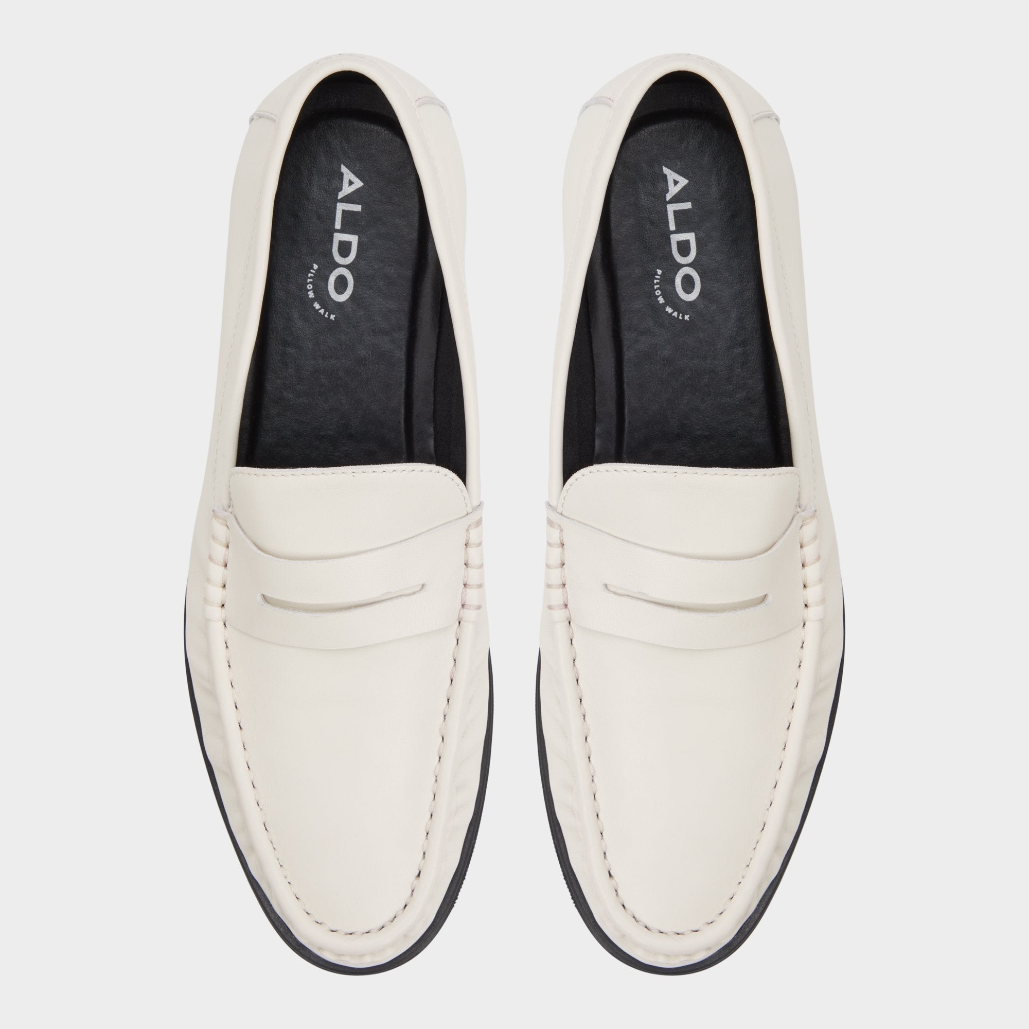 Aldo Speakeasy Ivory Men's Dress Shoes - Loafer Ivory