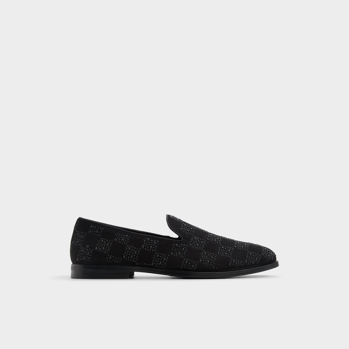 Aldo Casino Other Black Synthetic Textured Men's Dress Shoes - Loafer Other Black