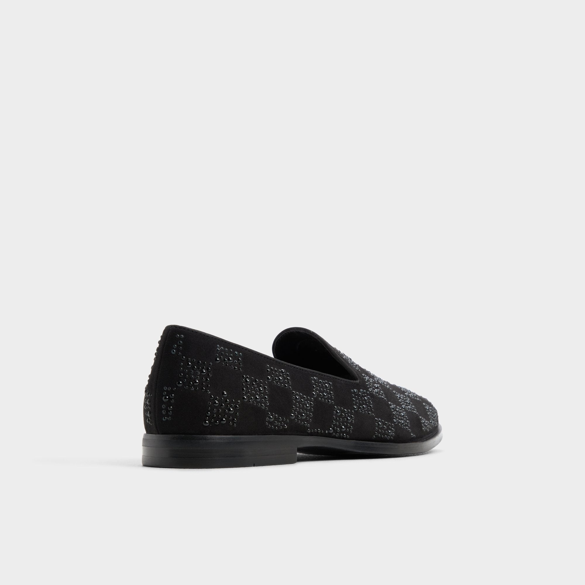 Aldo Casino Other Black Synthetic Textured Men's Dress Shoes - Loafer Other Black