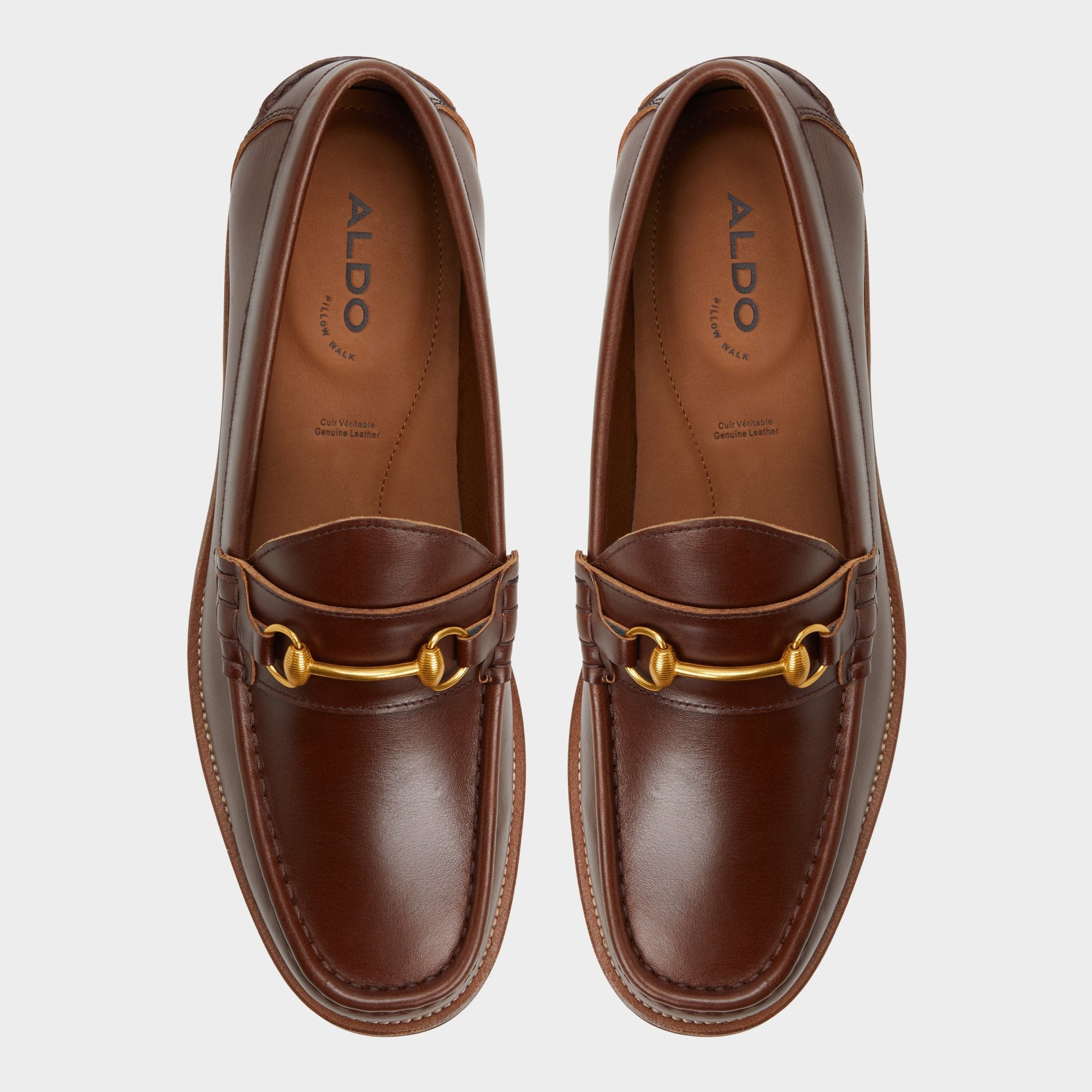 Aldo Wildwoodd Medium Brown Men's Dress Shoes - Loafer Medium Brown