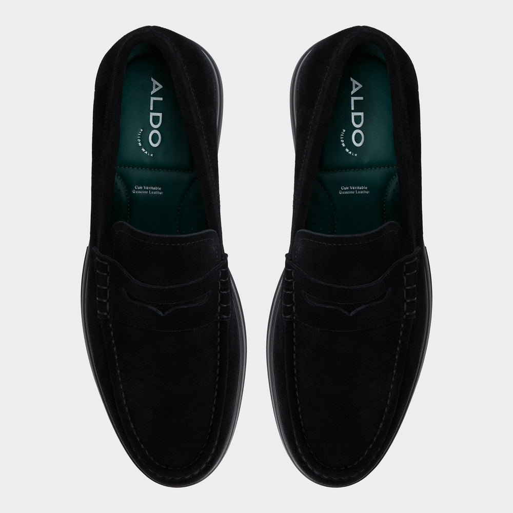 Aldo Tucker Black/Black Men's Dress Shoes - Loafer Black/Black