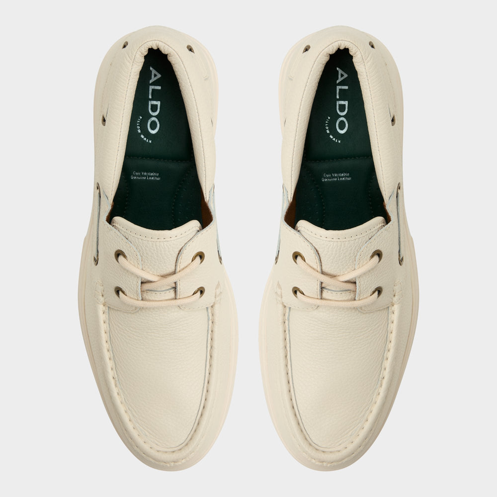 Aldo Seaexplorer Ivory Men's Dress Shoes - Boat shoe Ivory