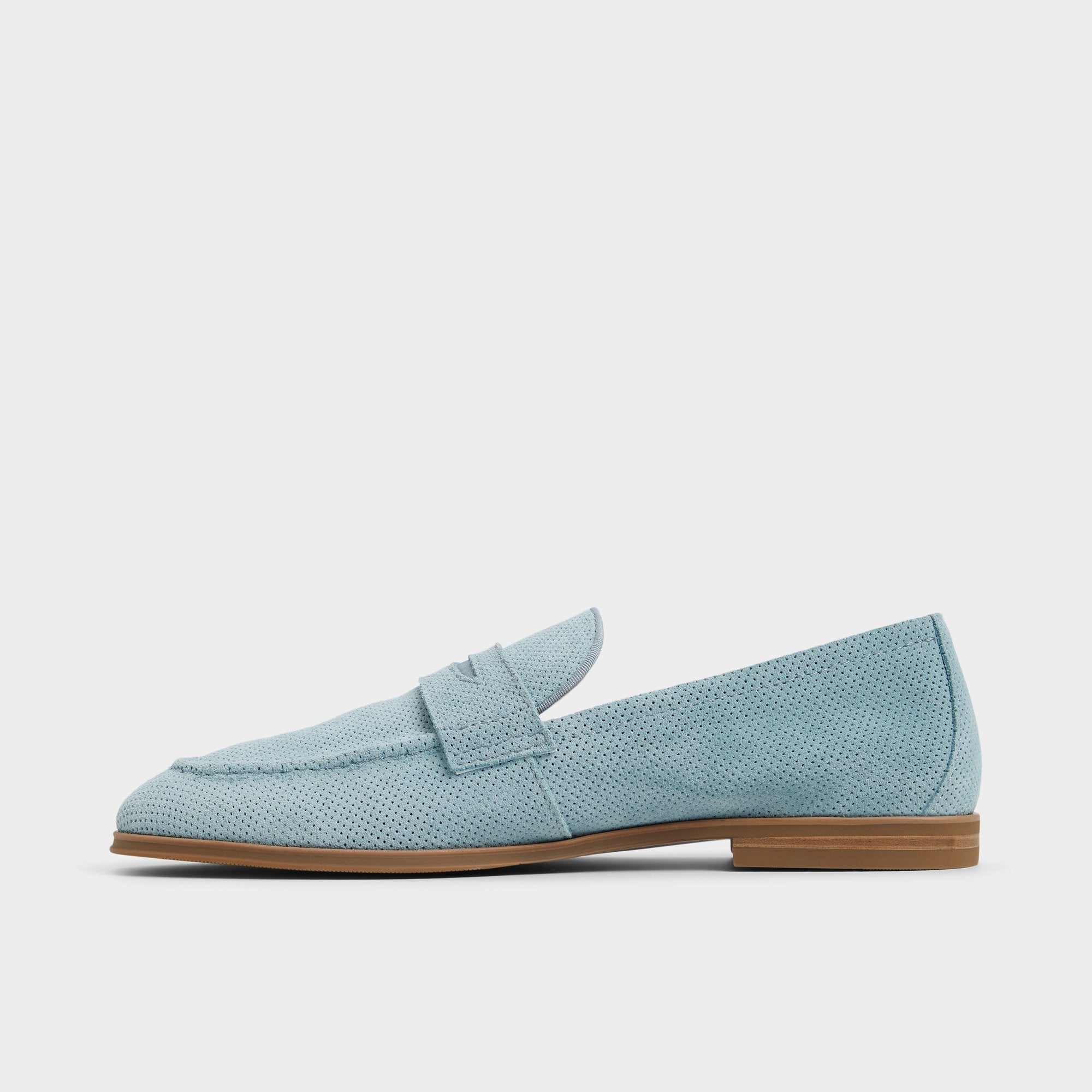 Aldo Journey Light Blue Men's Dress Shoes - Loafer Light Blue