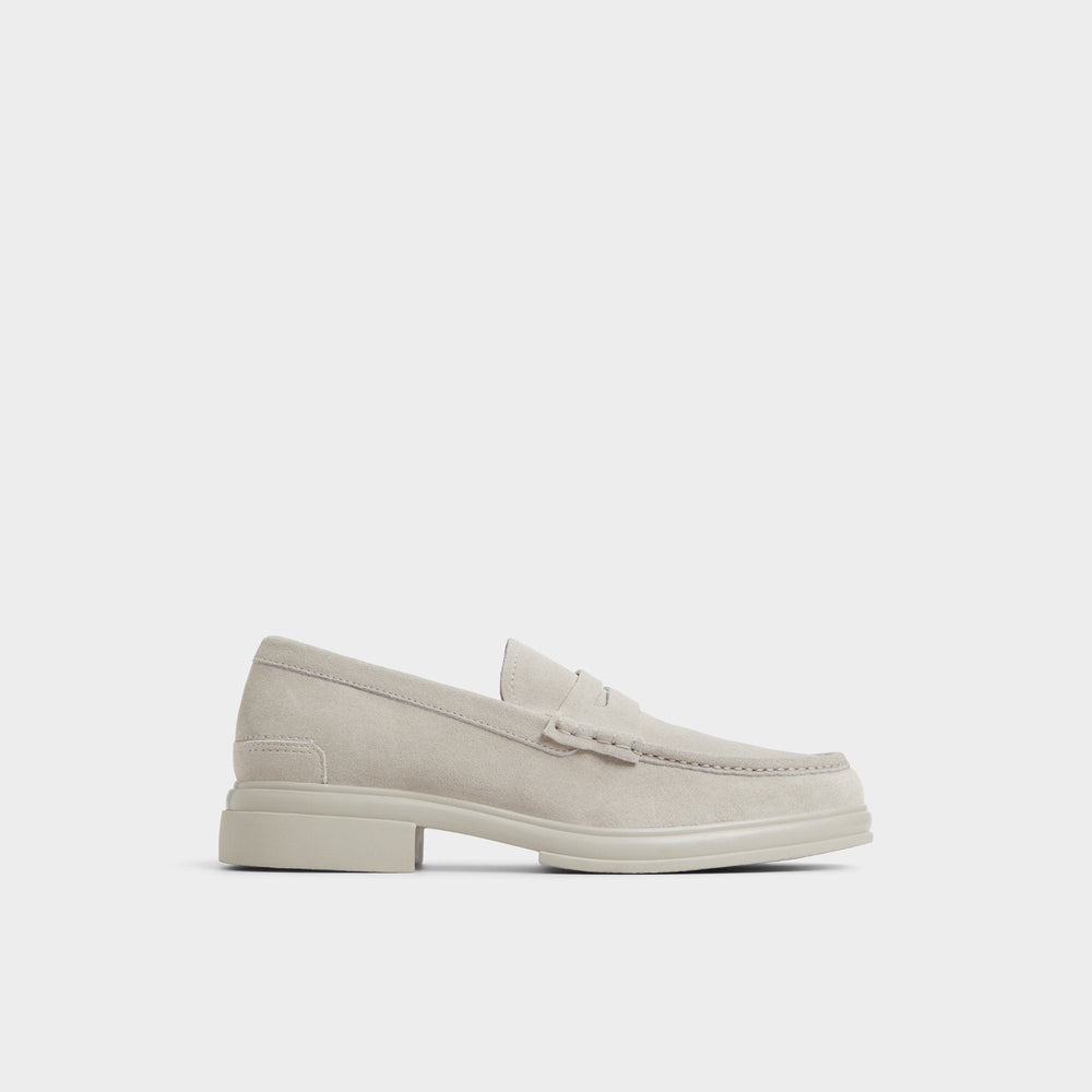 Aldo Tucker Light Grey Men's Dress Shoes - Loafer Light Grey