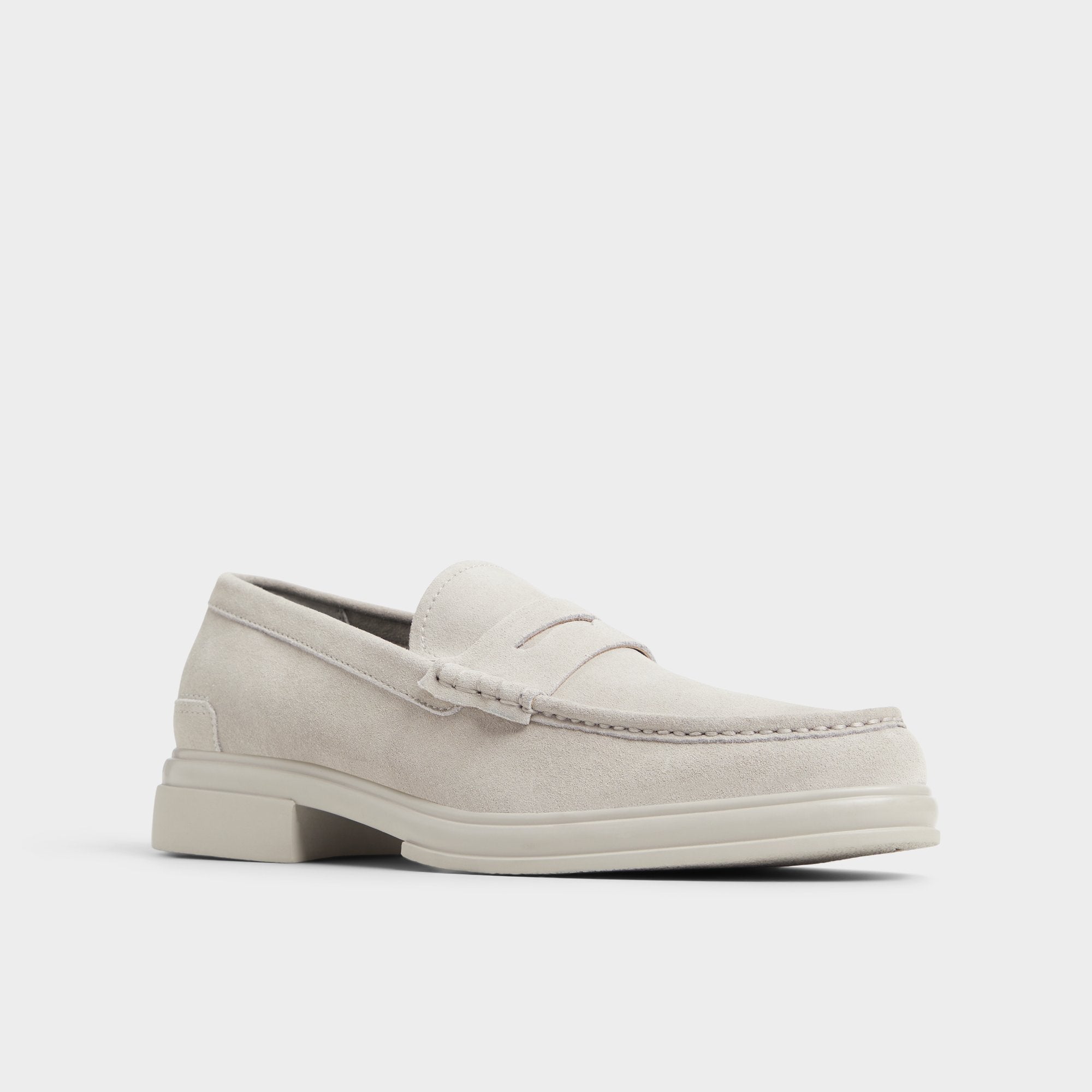 Aldo Tucker Light Grey Men's Dress Shoes - Loafer Light Grey