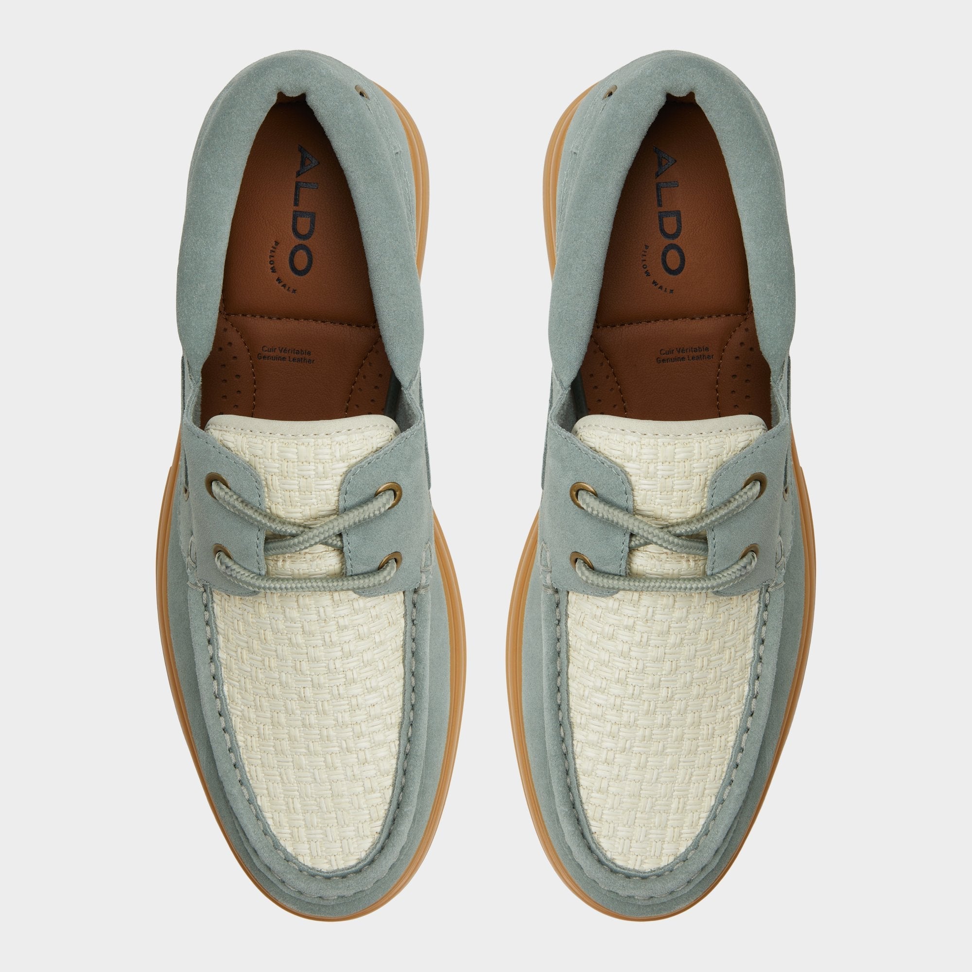 Aldo Seaexplorer Cognac Men's Dress Shoes - Boat shoe Sage