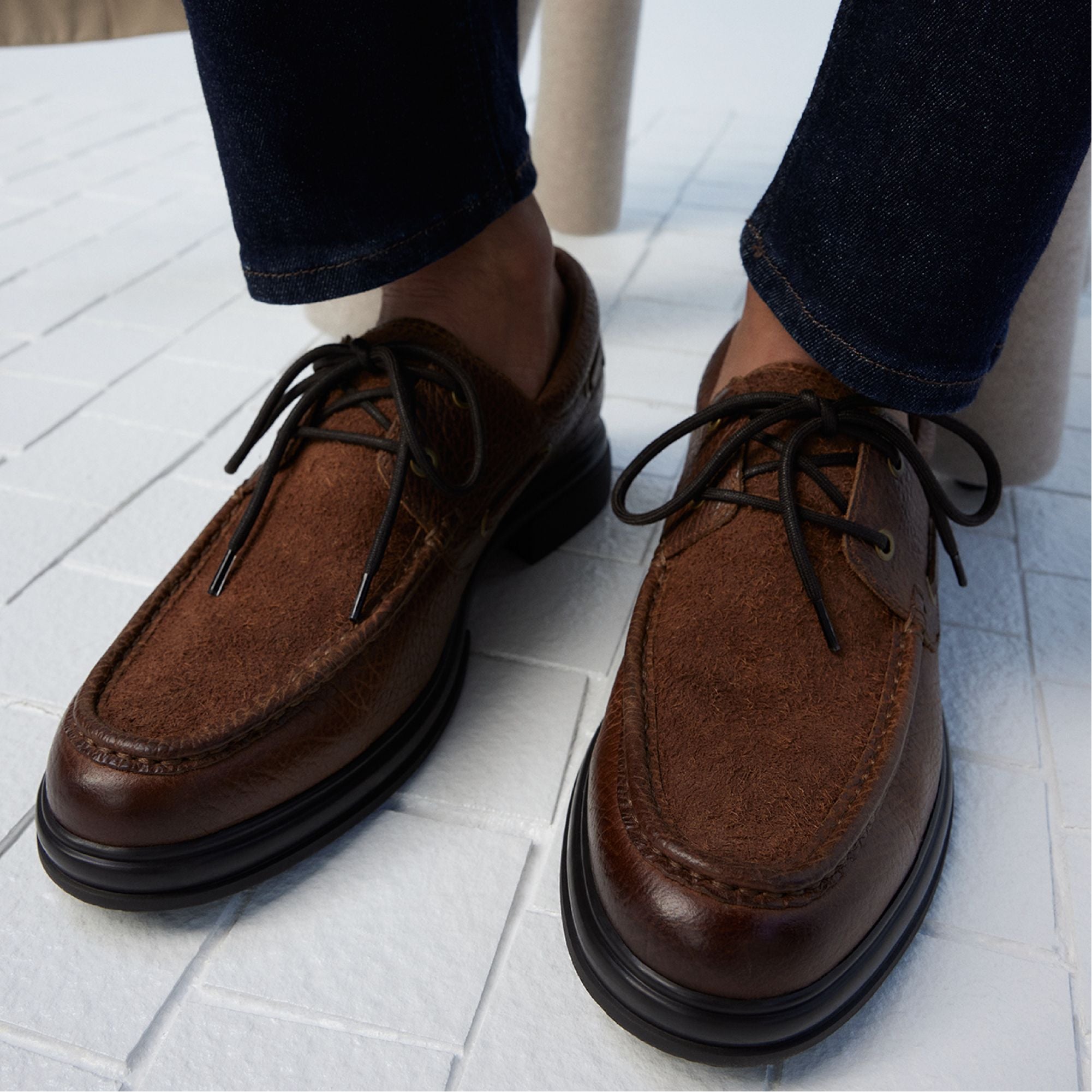 Aldo Seaexplorer Cognac Men's Dress Shoes - Boat shoe Cognac
