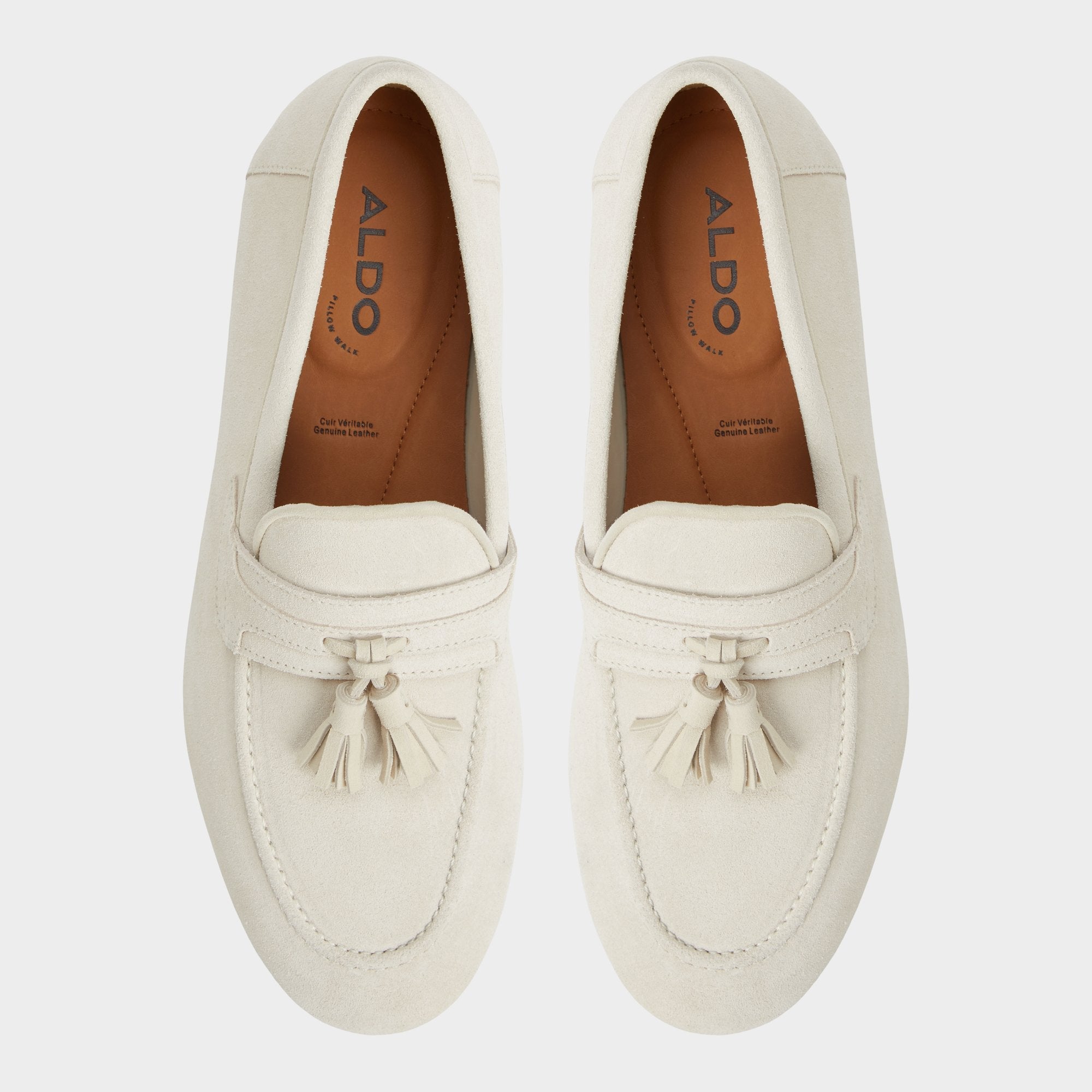 Aldo Grover Ivory Men's Dress Shoes - Loafer Ivory