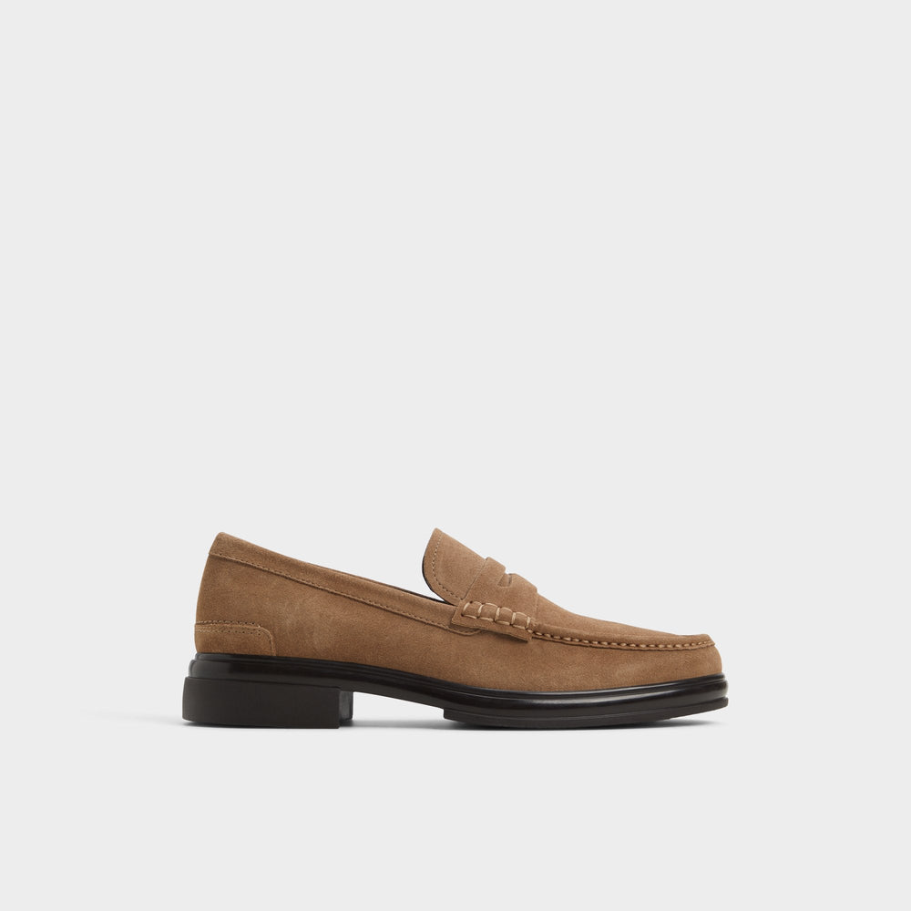Aldo Tucker Other Brown Leather Suede Men's Dress Shoes - Loafer Other brown