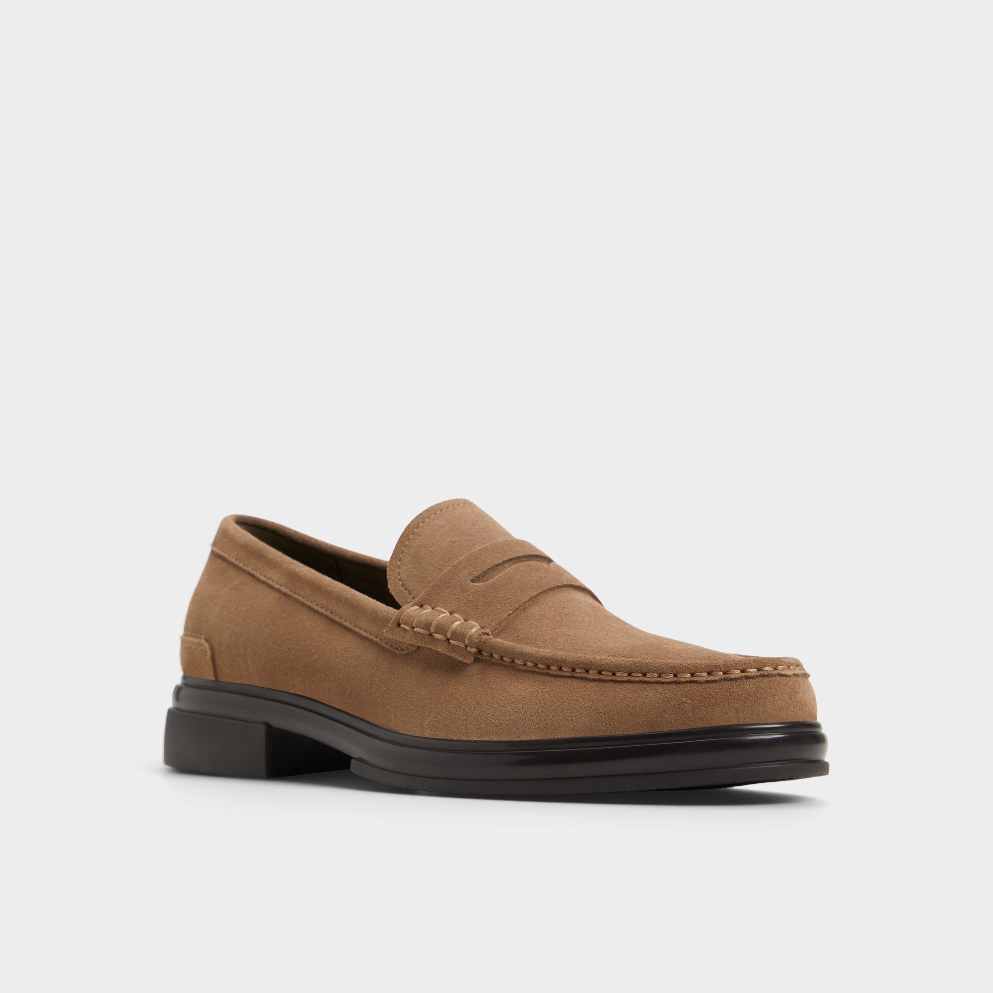 Aldo Tucker Other Brown Leather Suede Men's Dress Shoes - Loafer Other brown