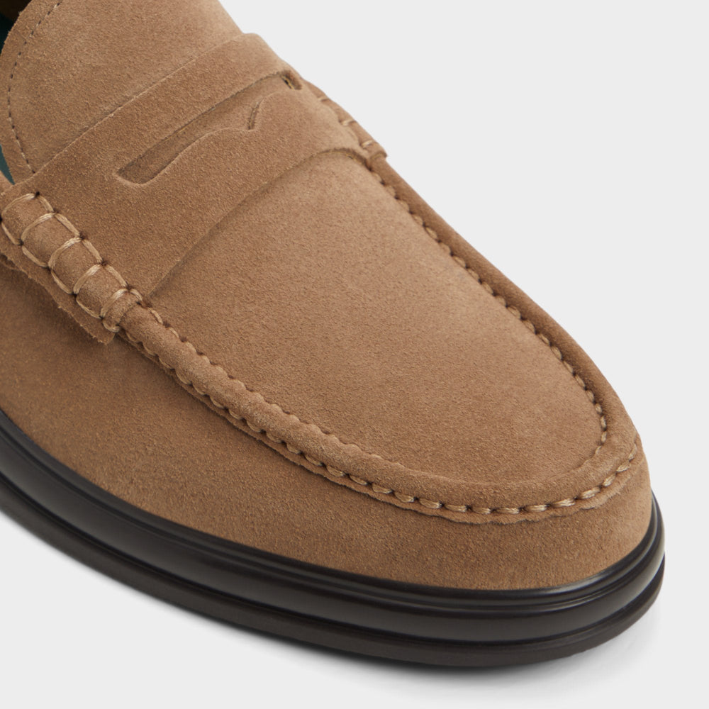Aldo Tucker Other Brown Leather Suede Men's Dress Shoes - Loafer Other brown