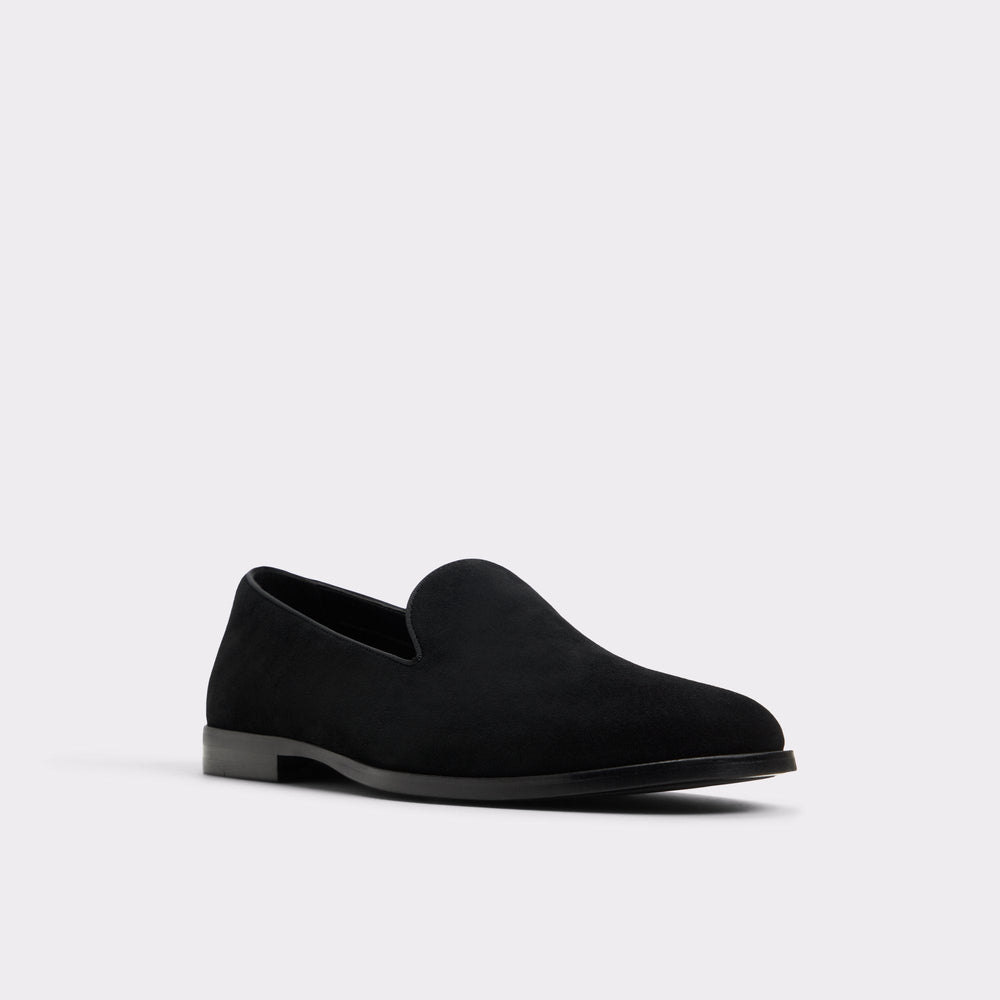 Aldo Casino Other Black Leather Suede Men's Dress Shoes - Loafer Other Black