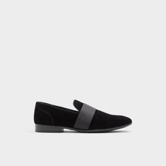 Aldo Asaria Open Black Leather Suede Men's Loafers & Slip-Ons - Loafer Open Black
