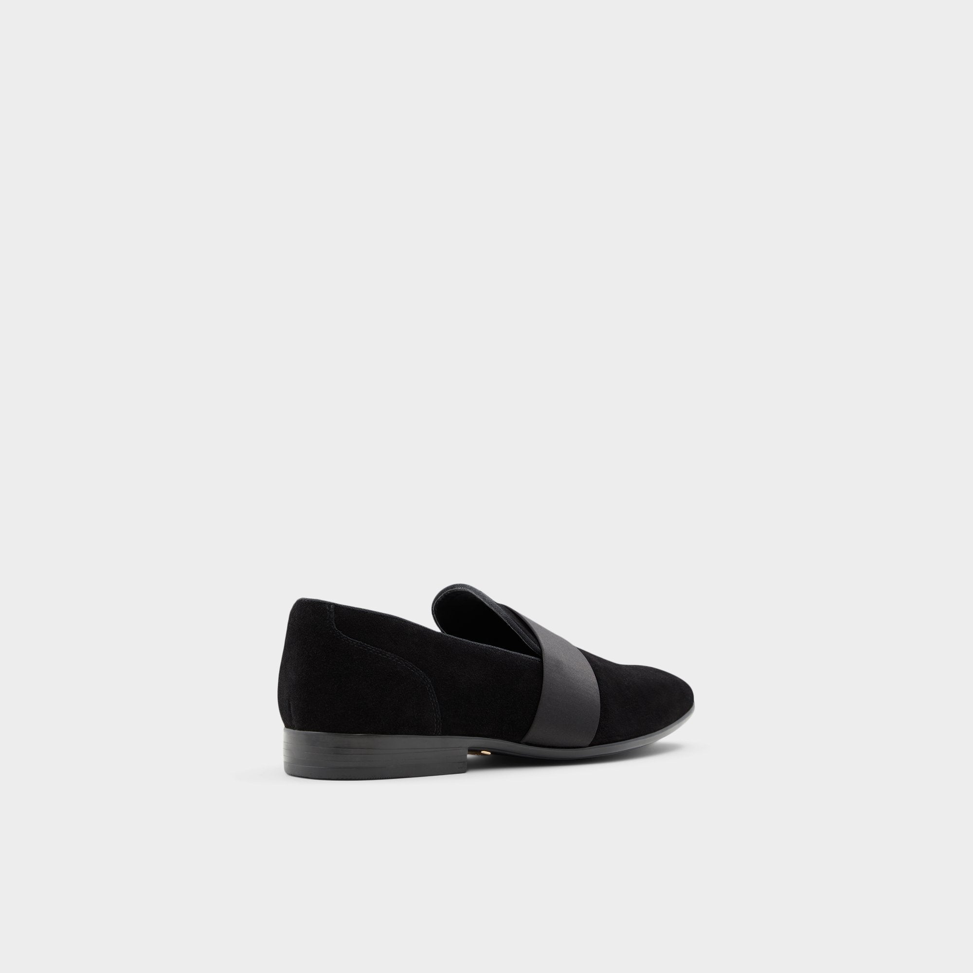 Aldo Asaria Open Black Leather Suede Men's Loafers & Slip-Ons - Loafer Open Black