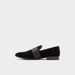 Aldo Asaria Open Black Leather Suede Men's Loafers & Slip-Ons - Loafer Open Black