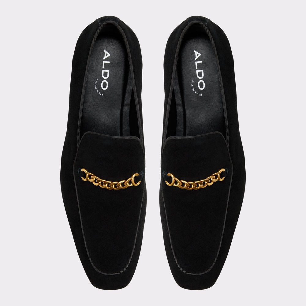 Aldo Umo Open Black Men's Dress Shoes - Loafer Open Black
