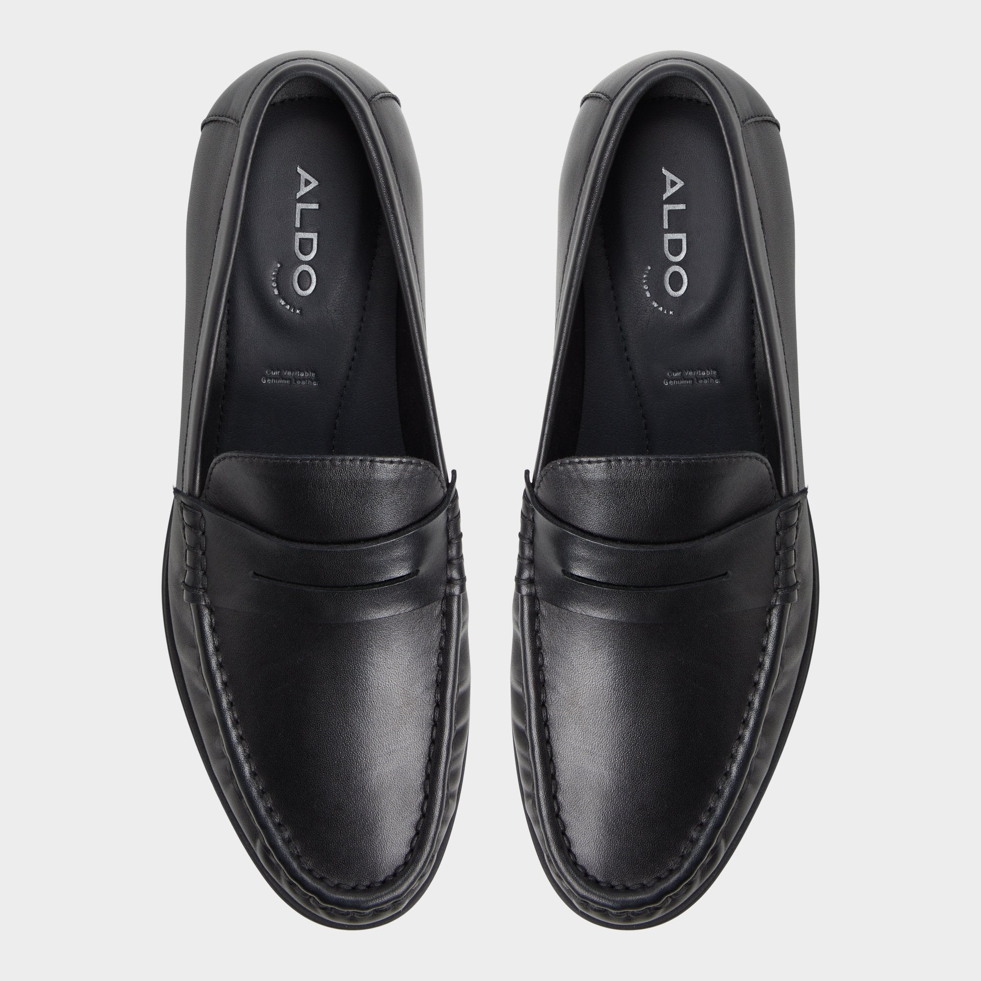 Aldo Speakeasy Open Black Men's Dress Shoes - Loafer Open Black