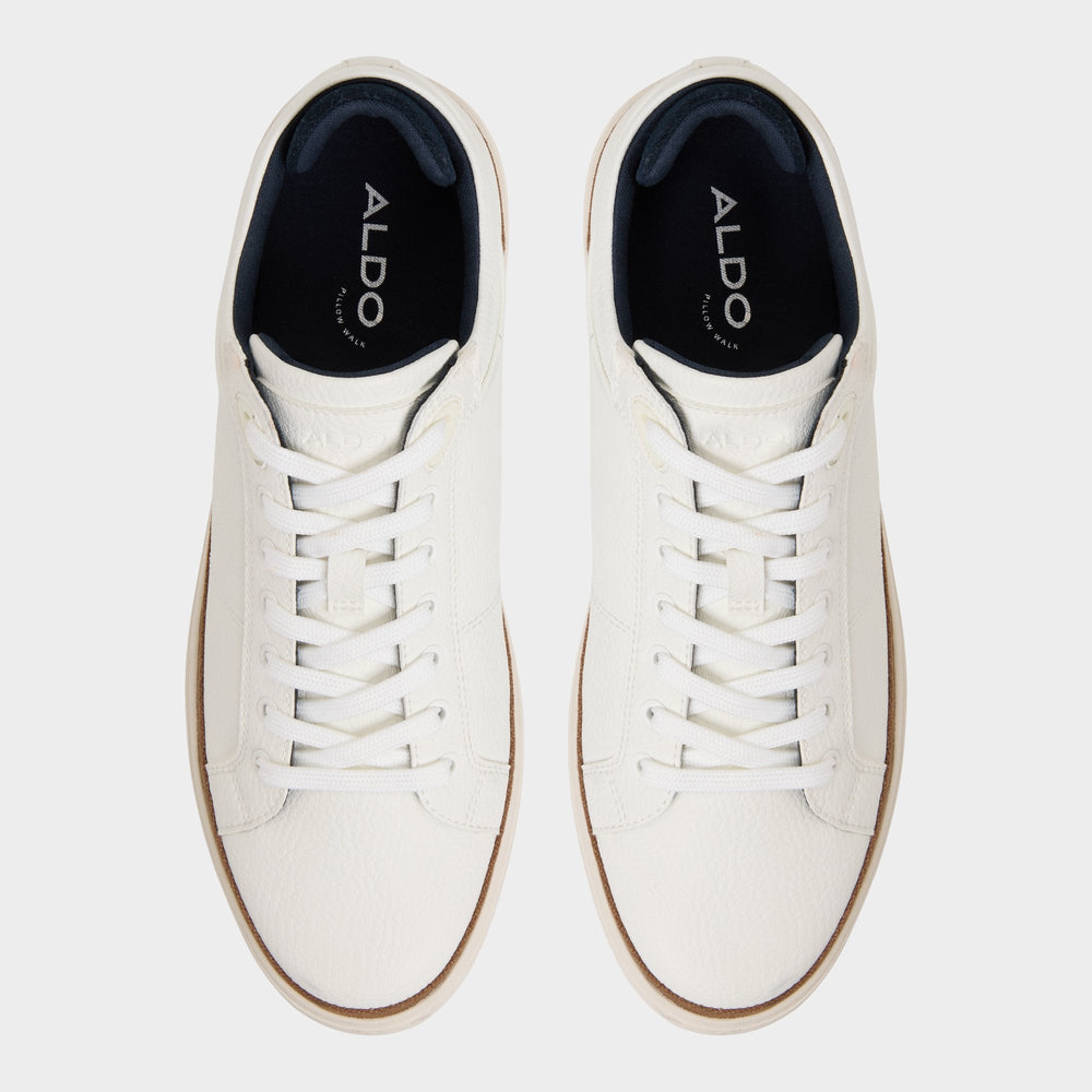 Aldo Finespec White Overflow Men's Low top - Low top sneaker, Cup sole White Overflow