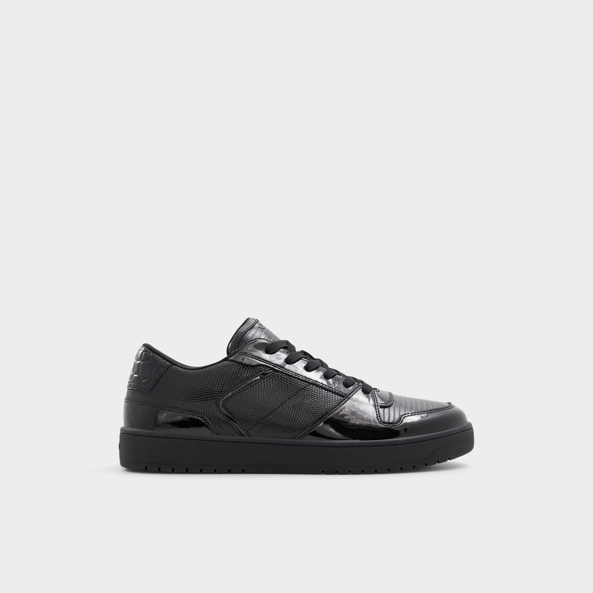 Aldo Zethan Black Synthetic Patent Men's Low top - Low top sneaker, Cup sole Black