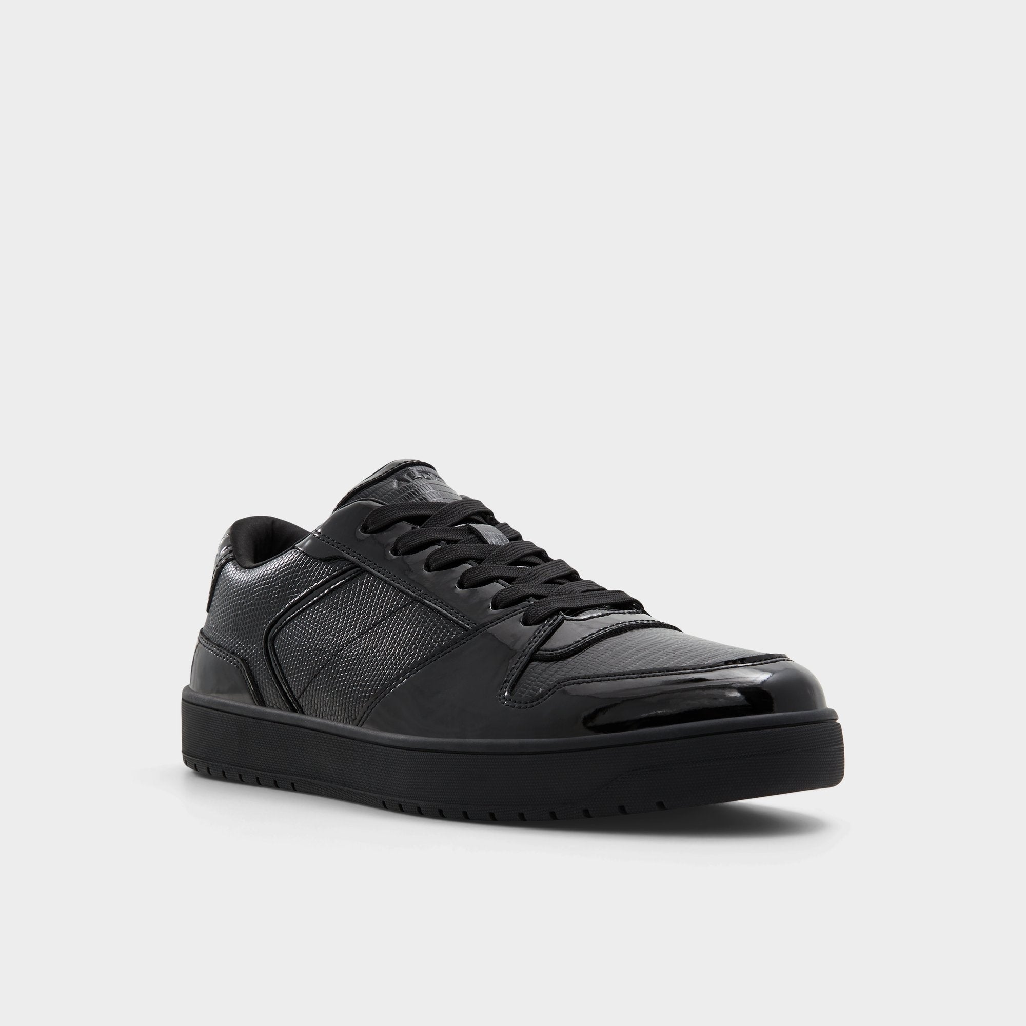 Aldo Zethan Black Synthetic Patent Men's Low top - Low top sneaker, Cup sole Black