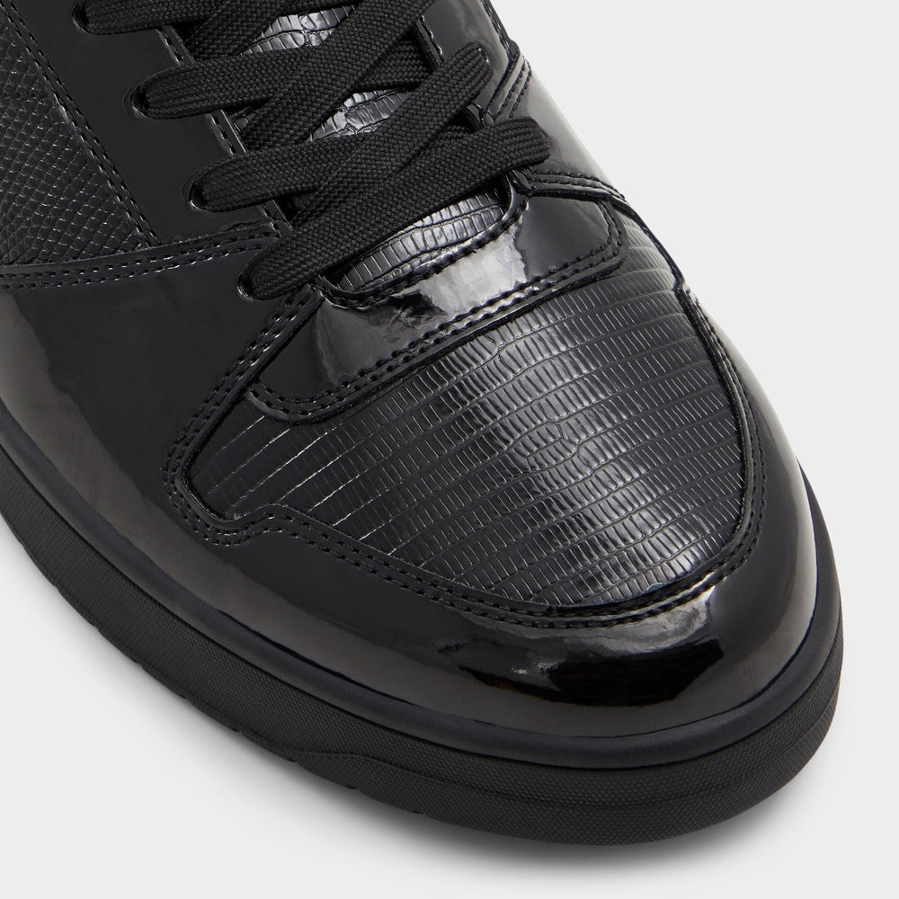 Aldo Zethan Black Synthetic Patent Men's Low top - Low top sneaker, Cup sole Black