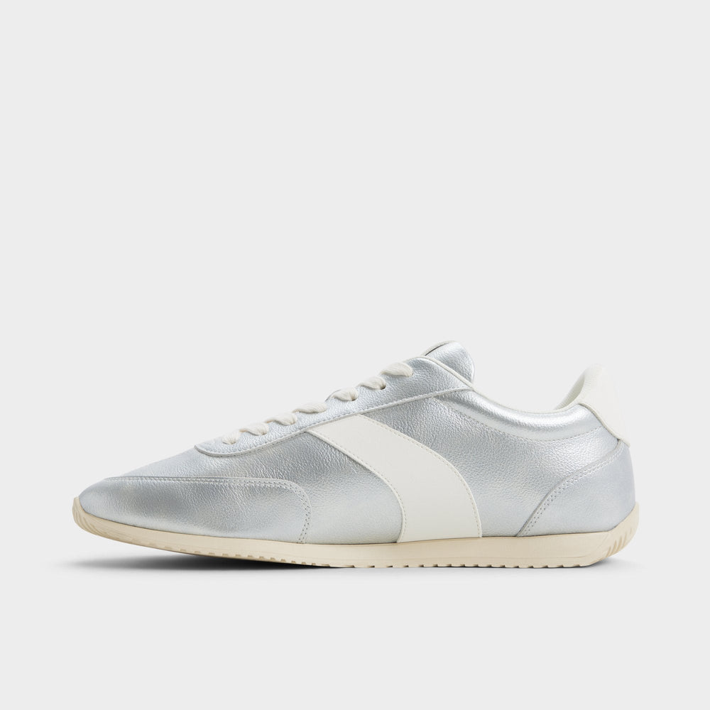 Aldo Nathaniel in Silver - Low top sneaker, Cup sole Silver