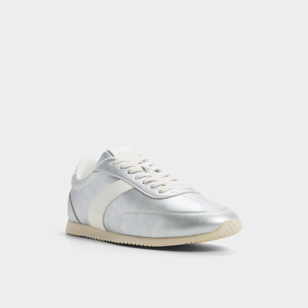 Aldo Nathaniel in Silver - Low top sneaker, Cup sole Silver