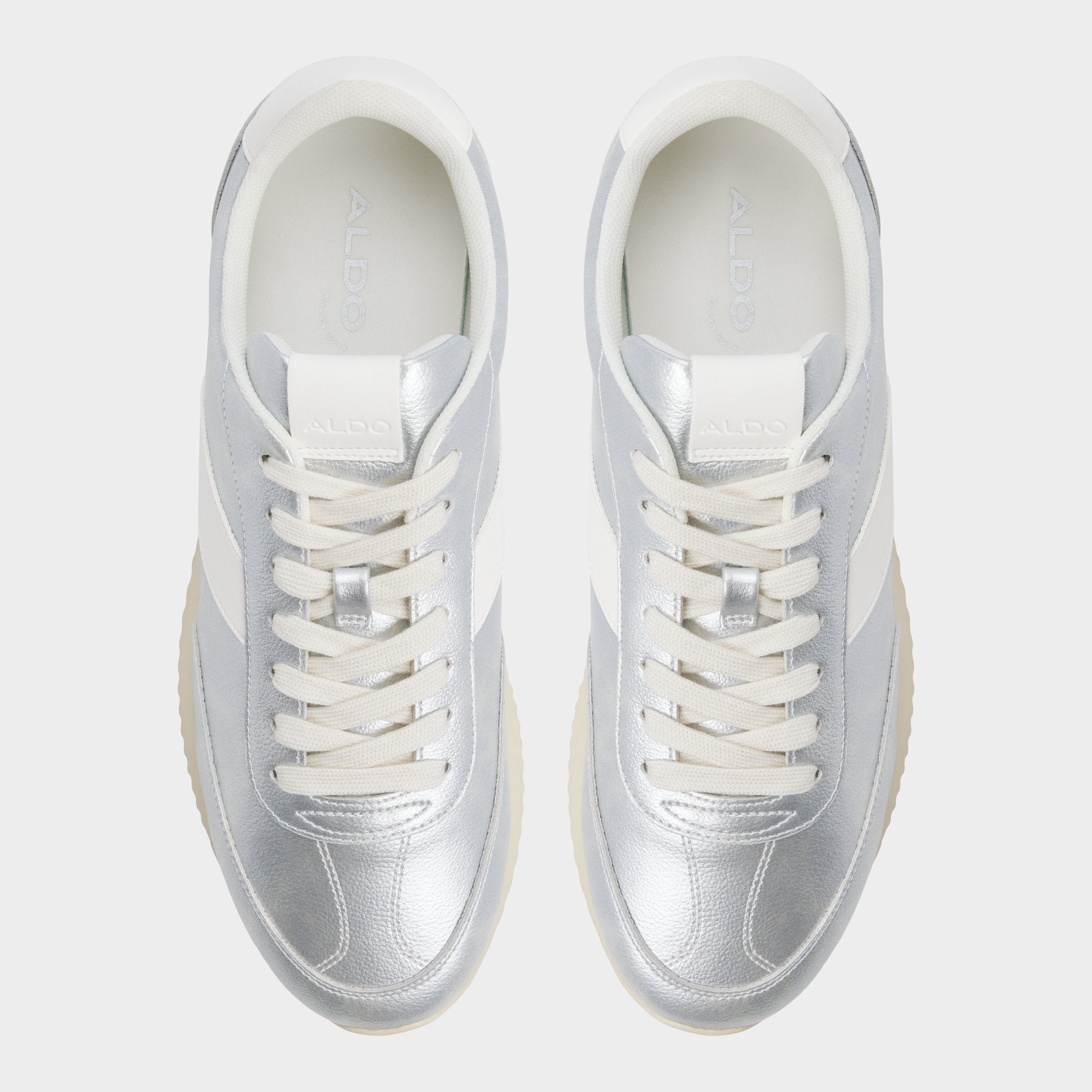 Aldo Nathaniell in Silver - Low top sneaker, Cup sole Silver
