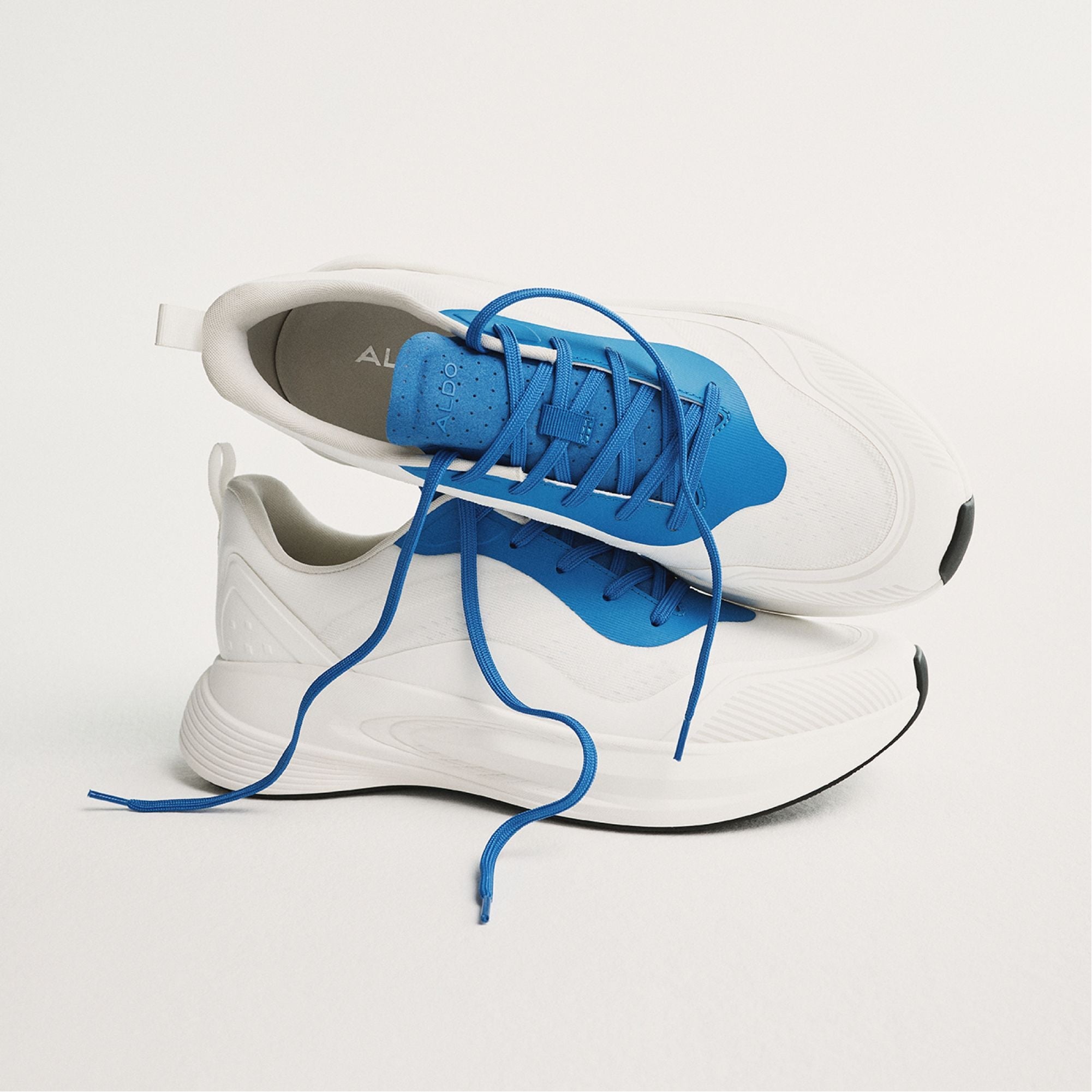 Aldo Pillowsnkr in M White Blue14112546 - Jogger sneaker, Jogger sole White/blue