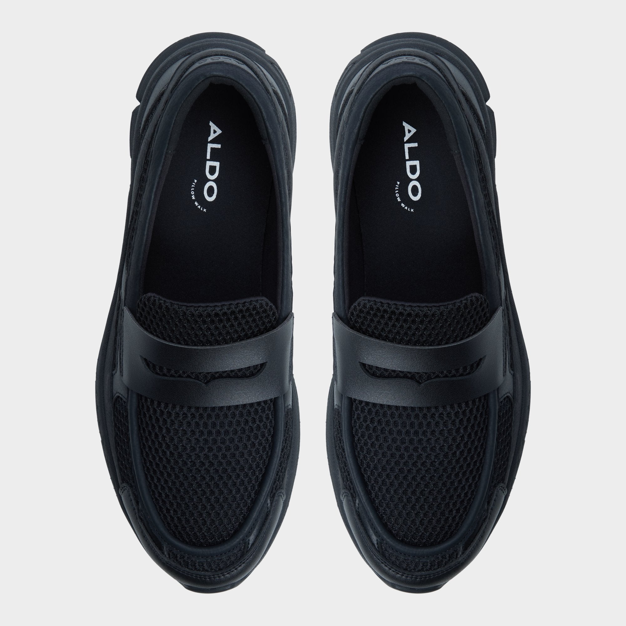 Aldo Loafersnkr in Black - Slip-on sneaker, Jogger sole Black