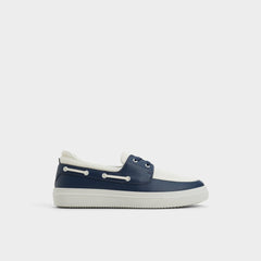 Aldo Wildwave White/Navy Men's Casual Shoes - Boat shoe White/Navy