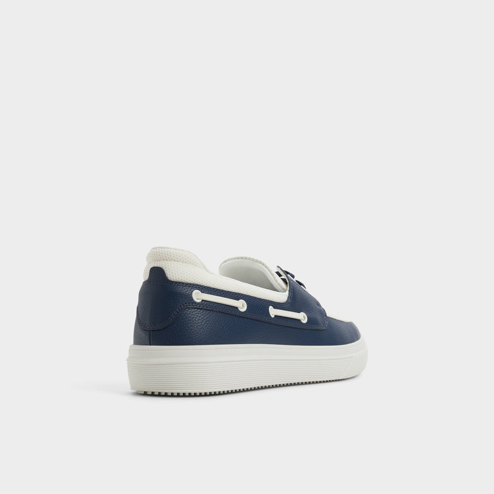 Aldo Wildwave White/Navy Men's Casual Shoes - Boat shoe White/Navy