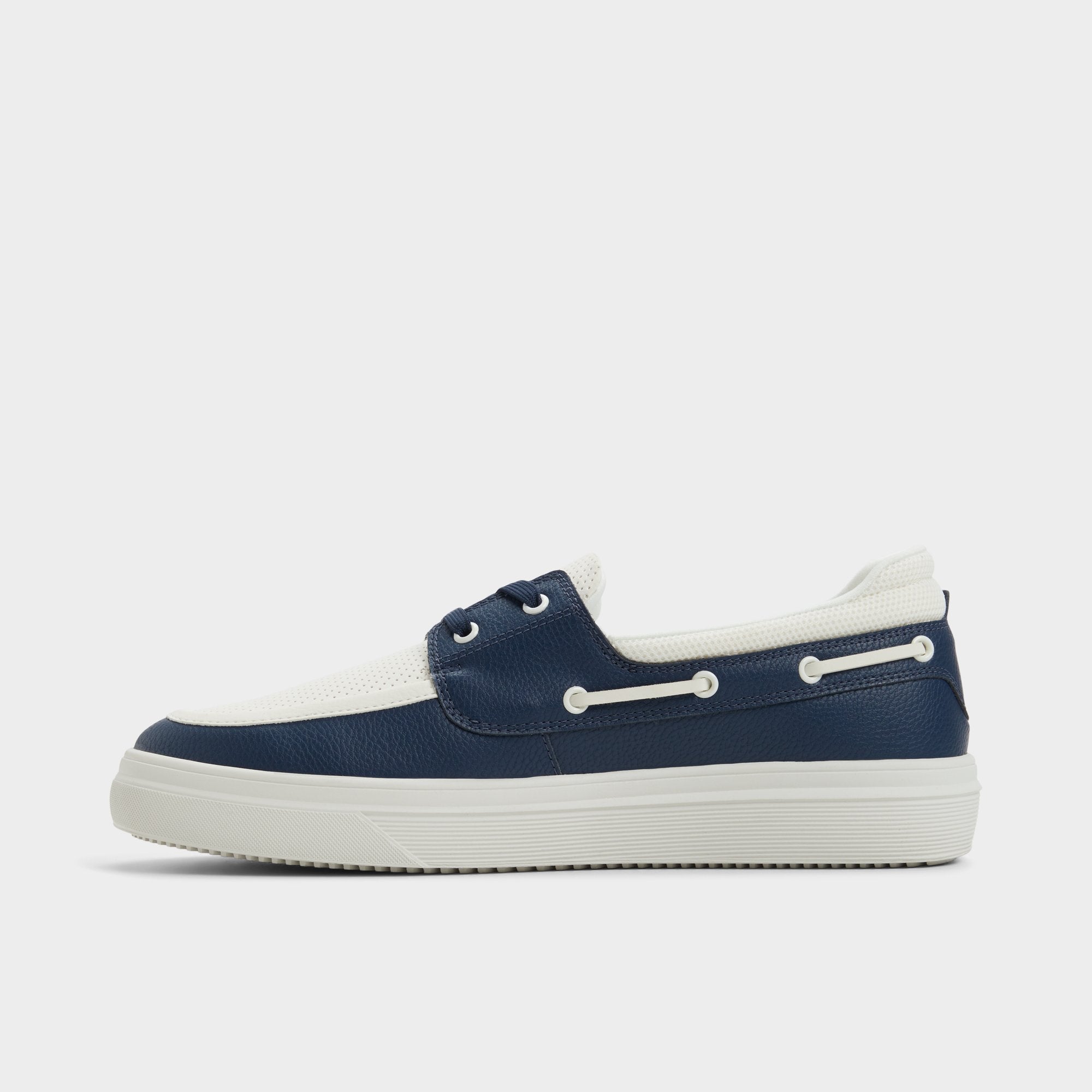 Aldo Wildwave White/Navy Men's Casual Shoes - Boat shoe White/Navy