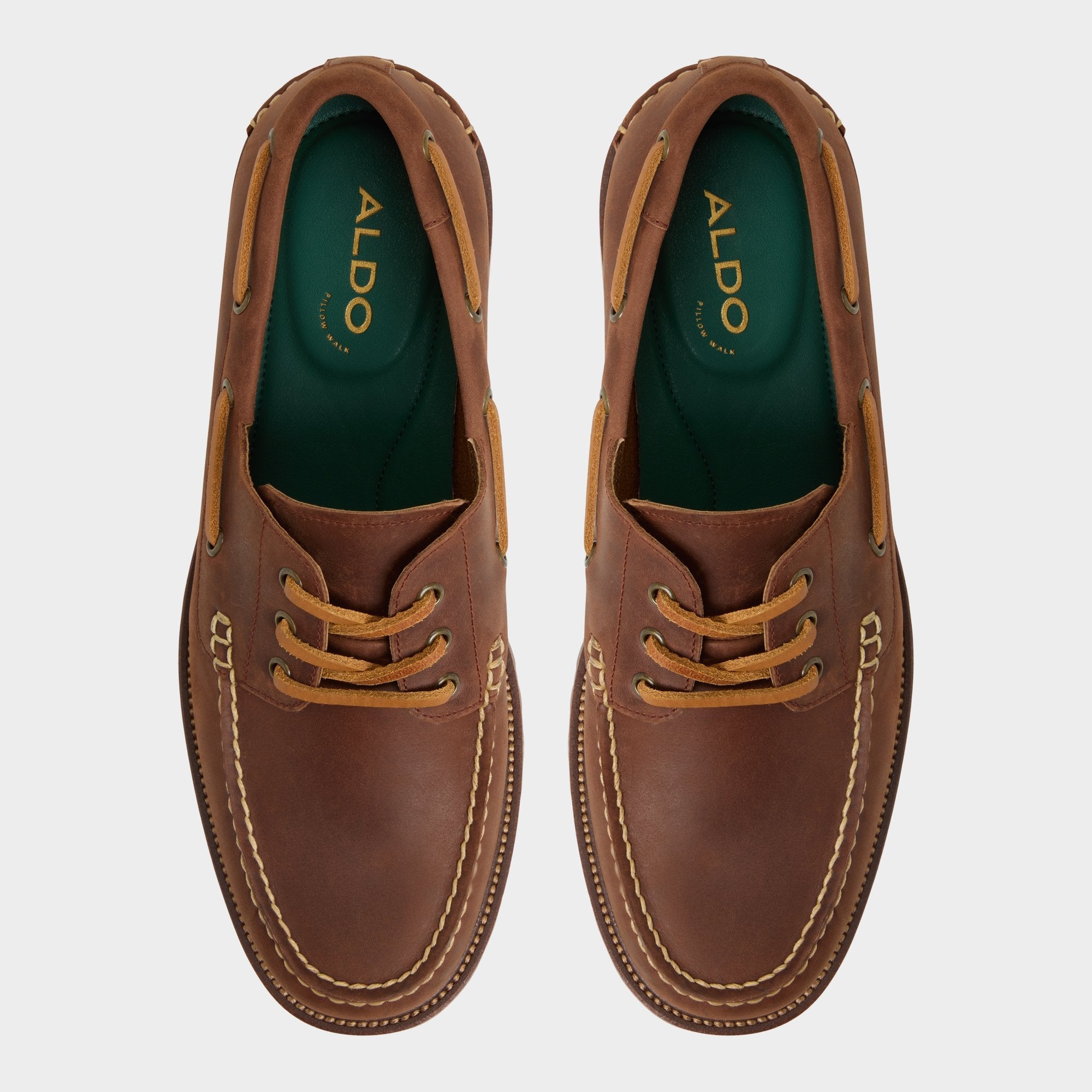 Aldo Cedric in Brown Overflow - Boat shoe Brown overflow
