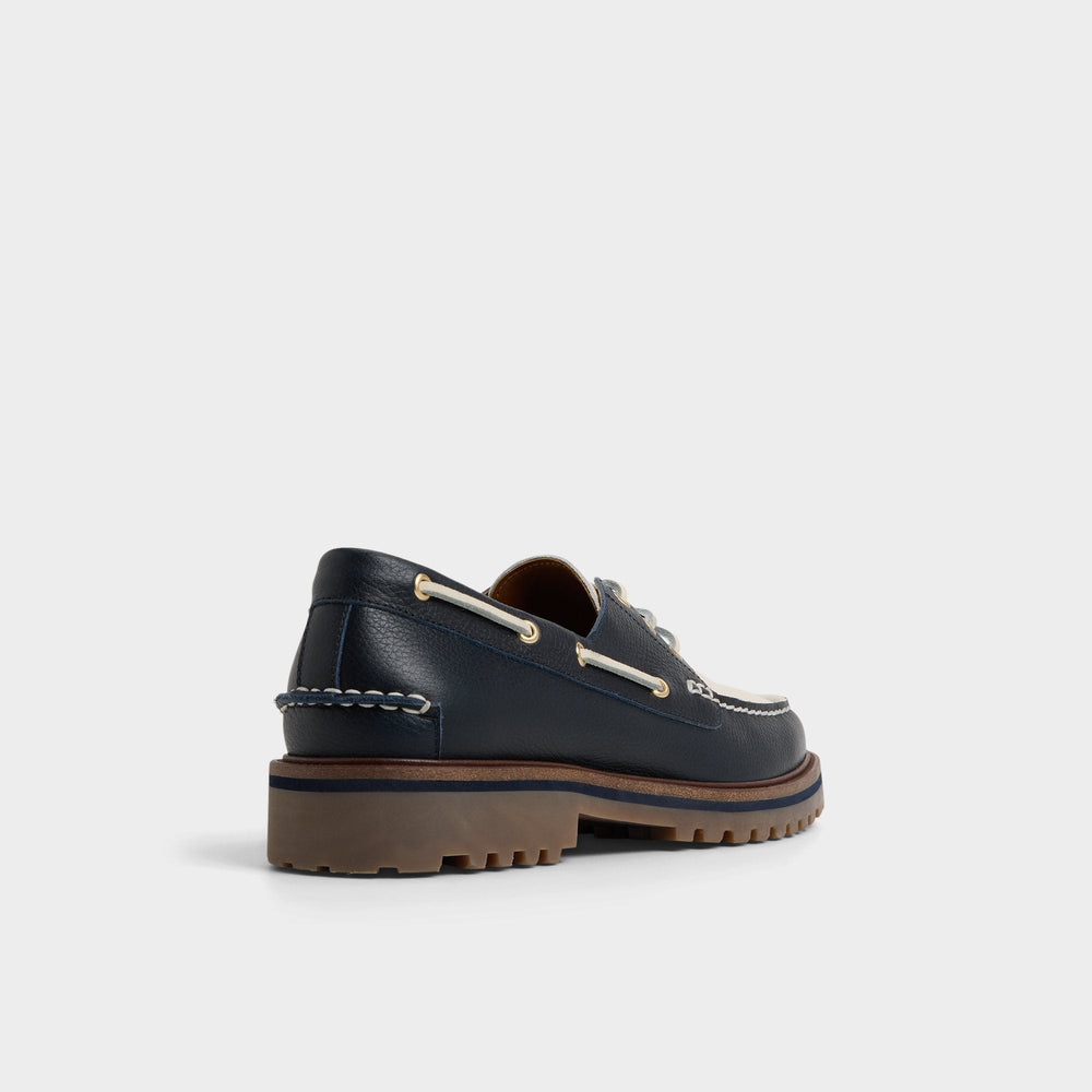 Aldo Cedric in Navy - Boat shoe Navy