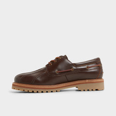 Aldo Finn in Medium Brown - Boat shoe, Lug sole Medium Brown