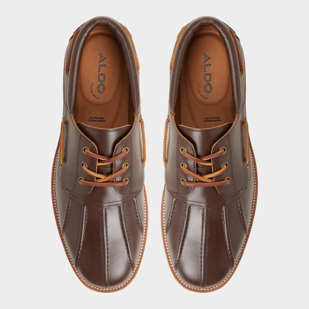 Aldo Finn in Medium Brown - Boat shoe, Lug sole Medium Brown