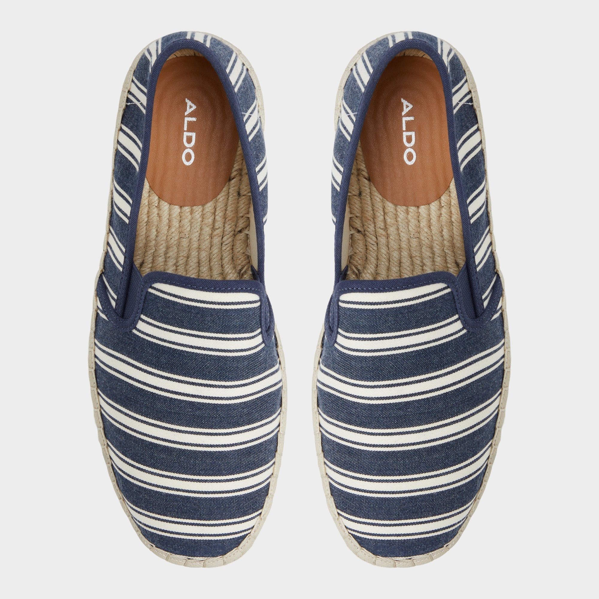 Aldo Johnney Navy Men's Loafers & Slip-Ons - Espadrille Navy