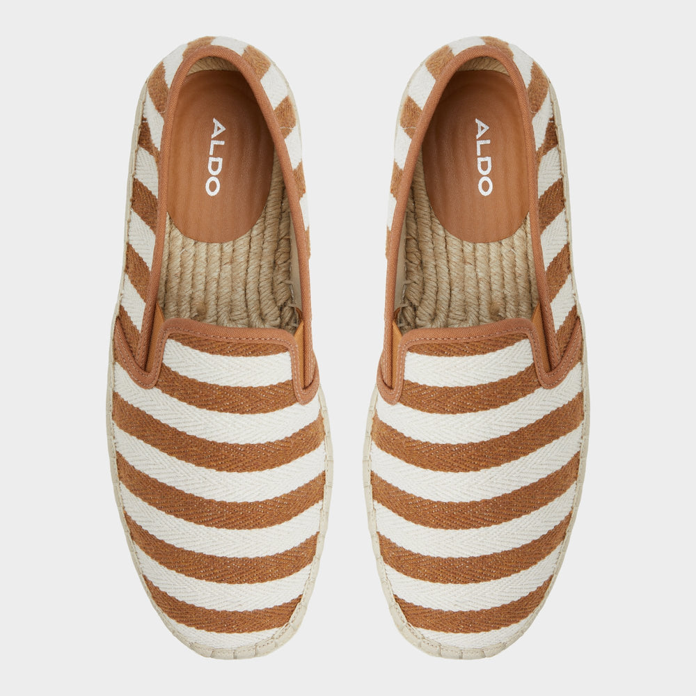 Aldo Johnney Cognac Textile Canvas Men's Espadrilles - Espadrille Cognac