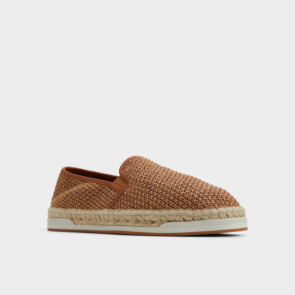 Aldo Johnney Cognac Textile Raffia Men's Espadrilles - Espadrille Cognac