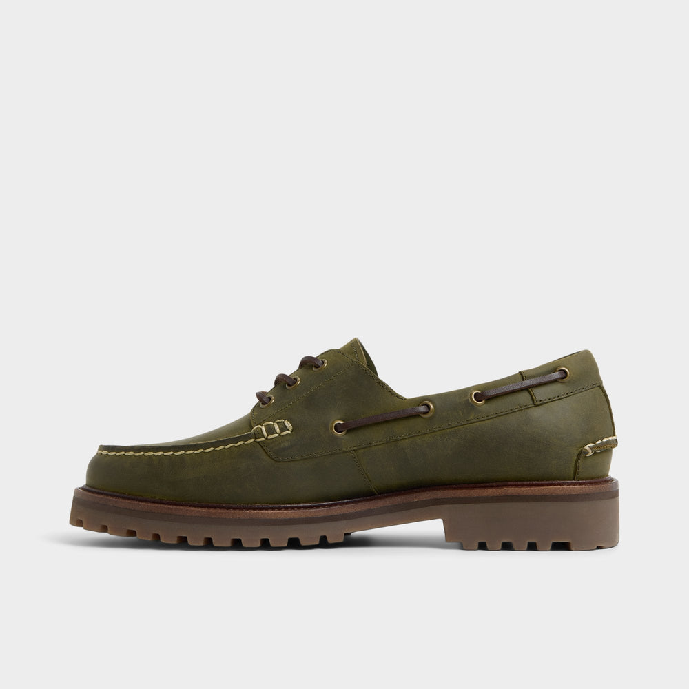 Aldo Cedric in Khaki - Boat shoe Khaki